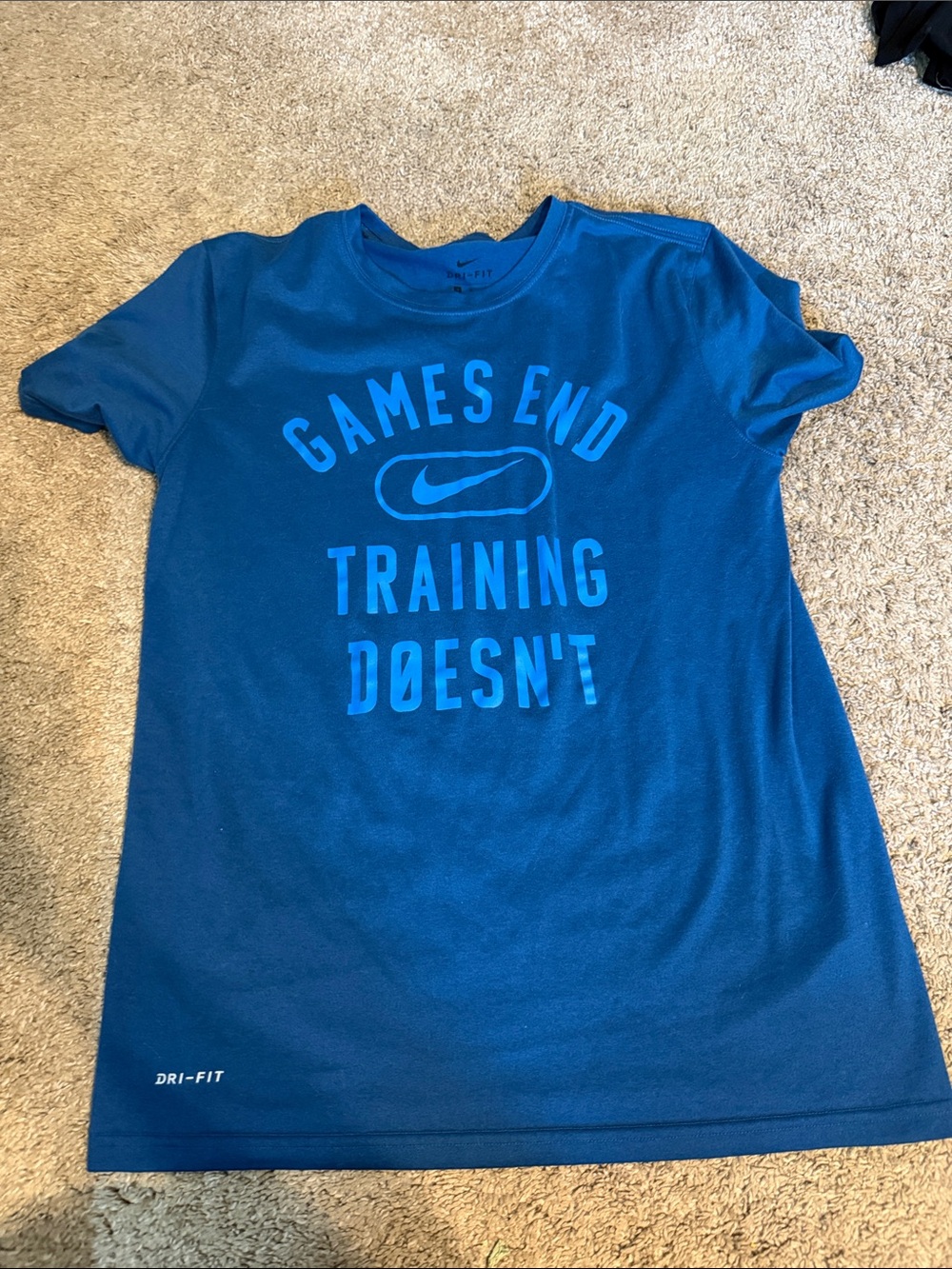 Nike Blue Graphic Dri-FIT Training Tee
